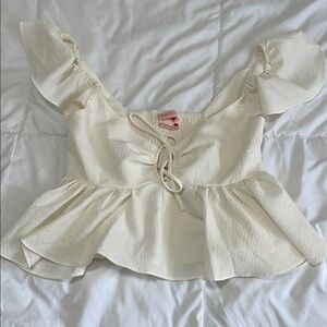 Elegant Ivory Women's Top